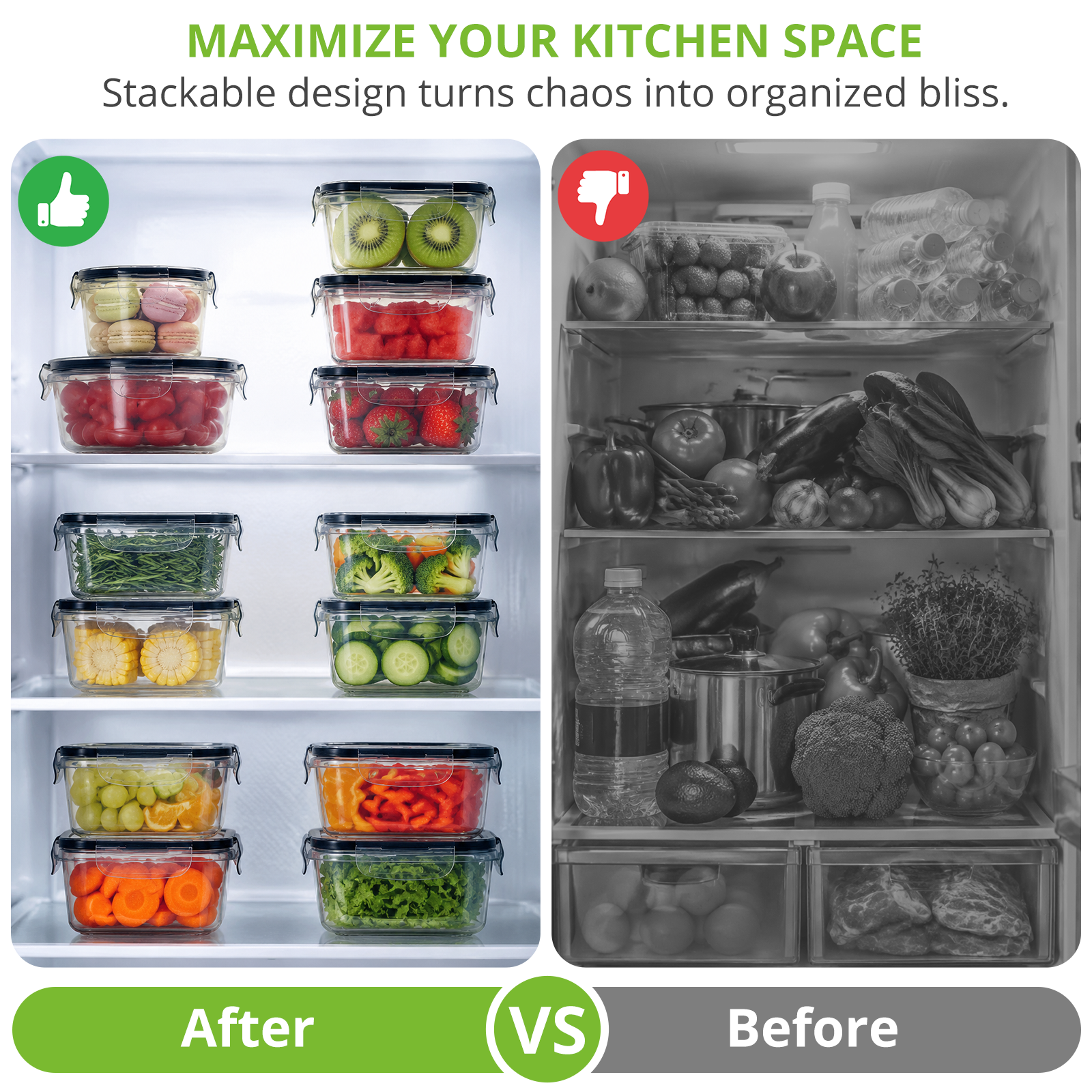 TAIMASI 50-Piece Food Storage Container Set with Lids photo 4