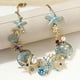 thumbnail image 3 of Collar de perlas de estrella de mar de concha, collar de perlas de estrella de mar boho, collar con colgante de océano, regalo de joyería para mujeres (azul-B), 3 of 6