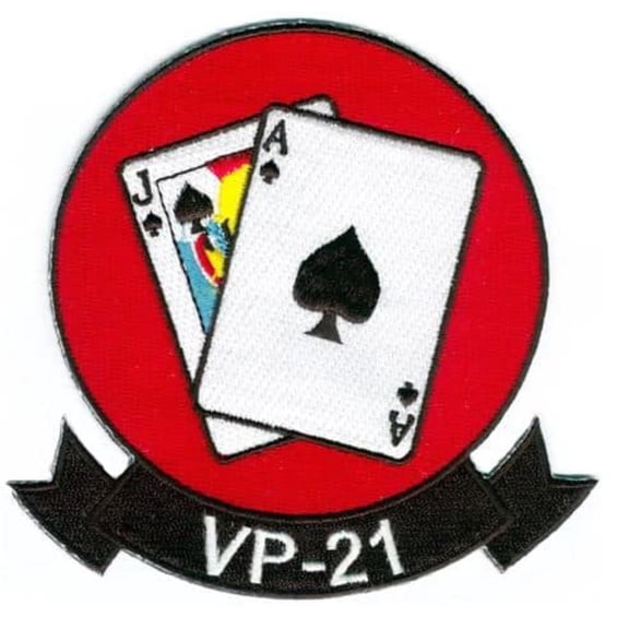 VP-21 Blackjacks Squadron Patch – Plastic Backing