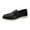 Black, variant on Women's Casual Sneakers with Platform Sole for Extra Height On Loafers Summer Shoes Leather Soft Flat Lightweight Comfortable Fashion Walking Breathable Rubber