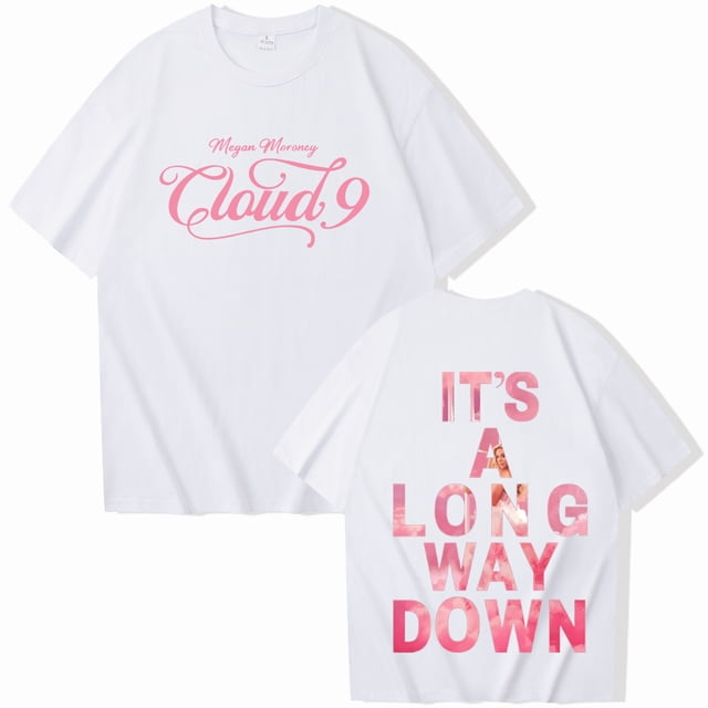 Megan Moroney Cloud 9 Tour C'est un Long Chemin vers le Bas T-shirt Homme Femme Harajuku Manches Courtes Col Rond Chemise Décontractée,TTG,3