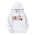 thumbnail image 3 of FAOWME Girls Casual Letter Print Long Sleeve Sweatshirt Hoodie Pullover Tops White 13-14, 3 of 3