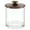Clear/Bronze, variant on mDesign Small Round Acrylic Apothecary Canister Jars - 2 Pack - Clear/Bronze