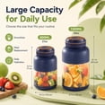 thumbnail image 3 of Portable Wireless Electric Juicer Cup, ﻿28/45 Oz Juicer Blender With 38-Blades, Rechargeable USB Personal Blender For Fruits & Vegetables, 3 of 7