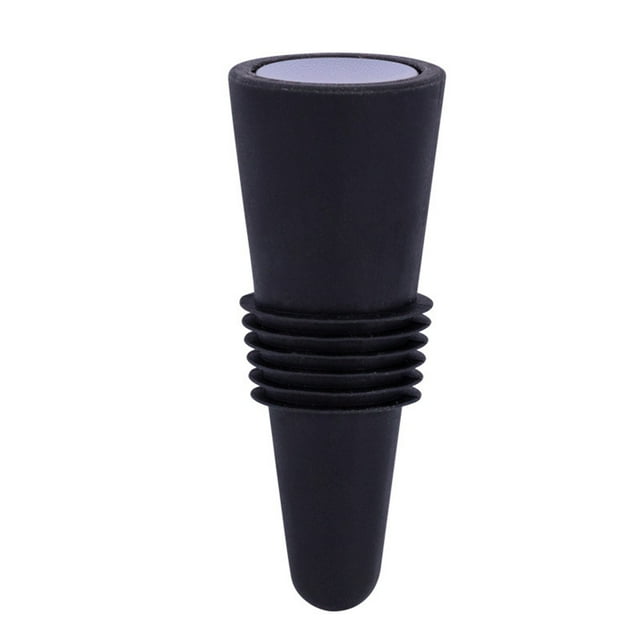 Tapón reutilizable para botellas de vino con núcleo de acero inoxidable | Cierre hermético para botellas de vino, cerveza y bebidas | Accesorio flexible y portátil para cocina y bar