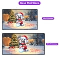 thumbnail image 5 of Merry Christmas Woofmas Xmas Noel Chinese Crested Santa Snowman Desk Mat Full Keyboard Mouse Pad Dog Lover Large Mousepad - 13016, 5 of 5