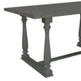thumbnail image 6 of Bellemave 6-Piece Dining Table Chair Set, Kitchen Dining Table Set with Wooden Rectangle Table & 4 Upholstered Chairs & an Upholstered Bench, Gray, 6 of 14