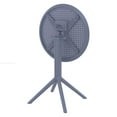 thumbnail image 6 of Compamia Sky 24 inch Round Folding Table in Dark Gray finish, 6 of 9