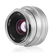 Andoer 25mm F1.8 Manual Focus Lens Large Aperture Compatible with Fujifilm Fuji X A1 X A10 X A2 X A3 X AT X M1 X M2 X T1 X T10 X T2 X T20 X Pro1 X Pro2 X E1 X E2 X E2s FX Mount Mirrorless C