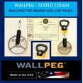 thumbnail image 3 of WallPeg 24" x 48" Pegboard Wall Organizer Kit - Peg Board Organizer Accessories for Garage pegboard Storage, Tool & Craft Organization with Pegboard. Hooks, and Peg Board Bins, 3 of 9