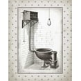 thumbnail image 2 of Babbitt, Gwendolyn 20x24 White Modern Wood Framed Museum Art Print Titled - Water Closet I, 2 of 4
