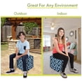 thumbnail image 3 of Majestic Home Goods Athens Indoor/Outdoor Ottoman Pouf Cube, 3 of 6