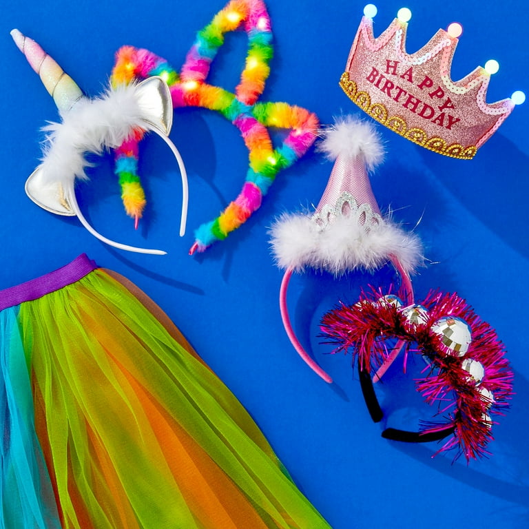 Way To Celebrate Multi-Color Unicorn Headband for Kids and Adults
