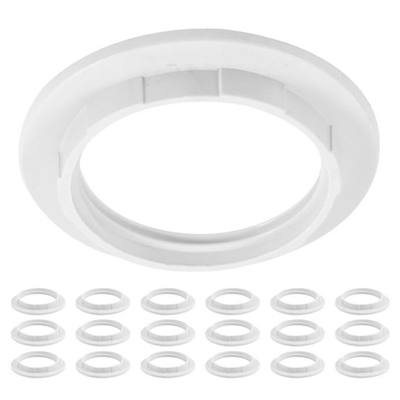 FELTECHELECTR Lamp Shade Collar Adapter Lamp Shade Holder Plastic 20Pcs