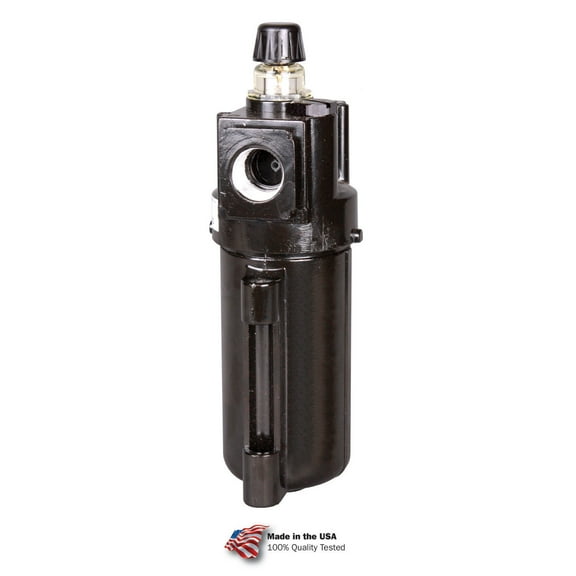 Arrow Pneumatics B601882 Standard Arrowfog Lubricator, Zinc Bowl, 0.38 in. NPT, 200 PSI, Black