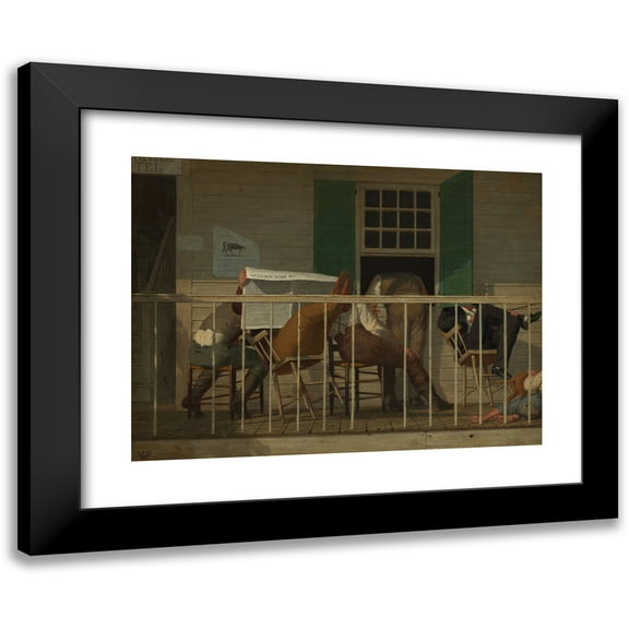 Enoch Wood Perry Jr. 14x11 Black Modern Framed Museum Art Print Titled - The True American (ca. 1874)