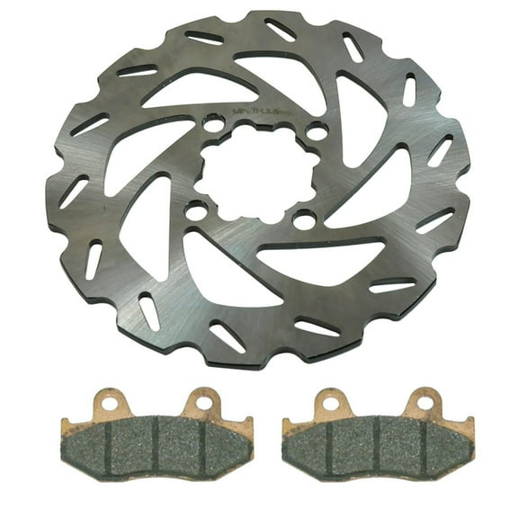 Rear Disc Brake Rotor Wave & Pads 2006-2017 for Yamaha YFZ450 YFZ450R & YFZ450X