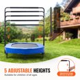 thumbnail image 5 of KFFKFF Children's Trampoline, Measuring 56x36 inches for Indoor and Outdoor Use, Collapsible Petite Trampoline with Support Bar, Bouncing Trampoline for Youngsters, 5 of 9