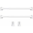 thumbnail image 1 of Tringle à Rideau en Plastique Réglable Tringle à Rideau Extensible Tringles d'Armoire Tringle à Tension Crochets Adhésifs pour Tringle à Rideau, 40-60cm (Blanc, 2), 1 of 5