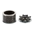 thumbnail image 3 of Round Lotus Storage Box, Smoke Black Crystal and Metal Jewelry Storage Beautiful Shimmering Organizer for Jewelry, 3 of 10