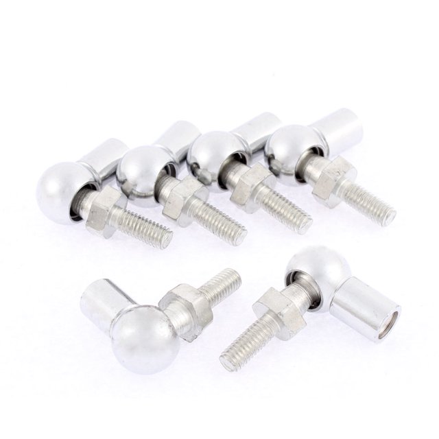 Unique Bargains Machines M6 Filetage Femelle Mâle L en Forme de Roulement d'Extrémité de Tige de Joint à Rotule 6pcs