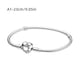 thumbnail image 2 of Retro Heart Clasp Snake Chain Silver Snake Bone Bracelet For Women Girls,creative Snake Bone Bracelet, 2 of 5