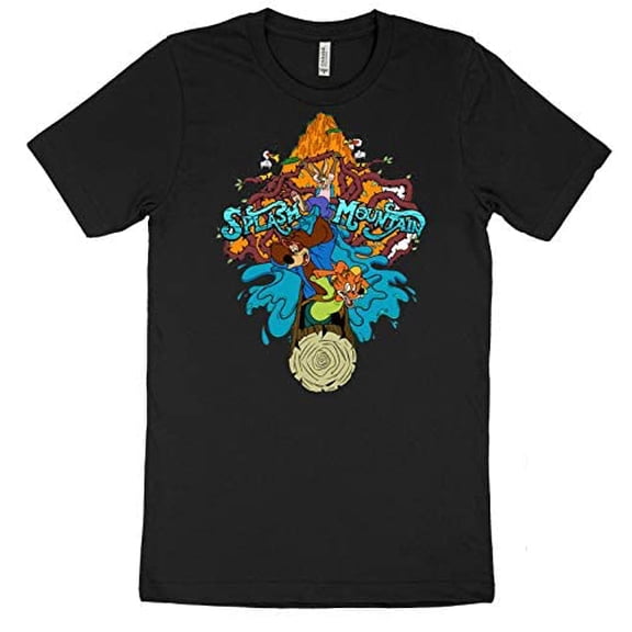 Splash Mountain Shirt, Splash Mountain Zip A Dee Doo Dah Shirt, Song of The South Shirt, Brer Fox, Brer Rabbit, Unisex Shirt (3X Large, Black)