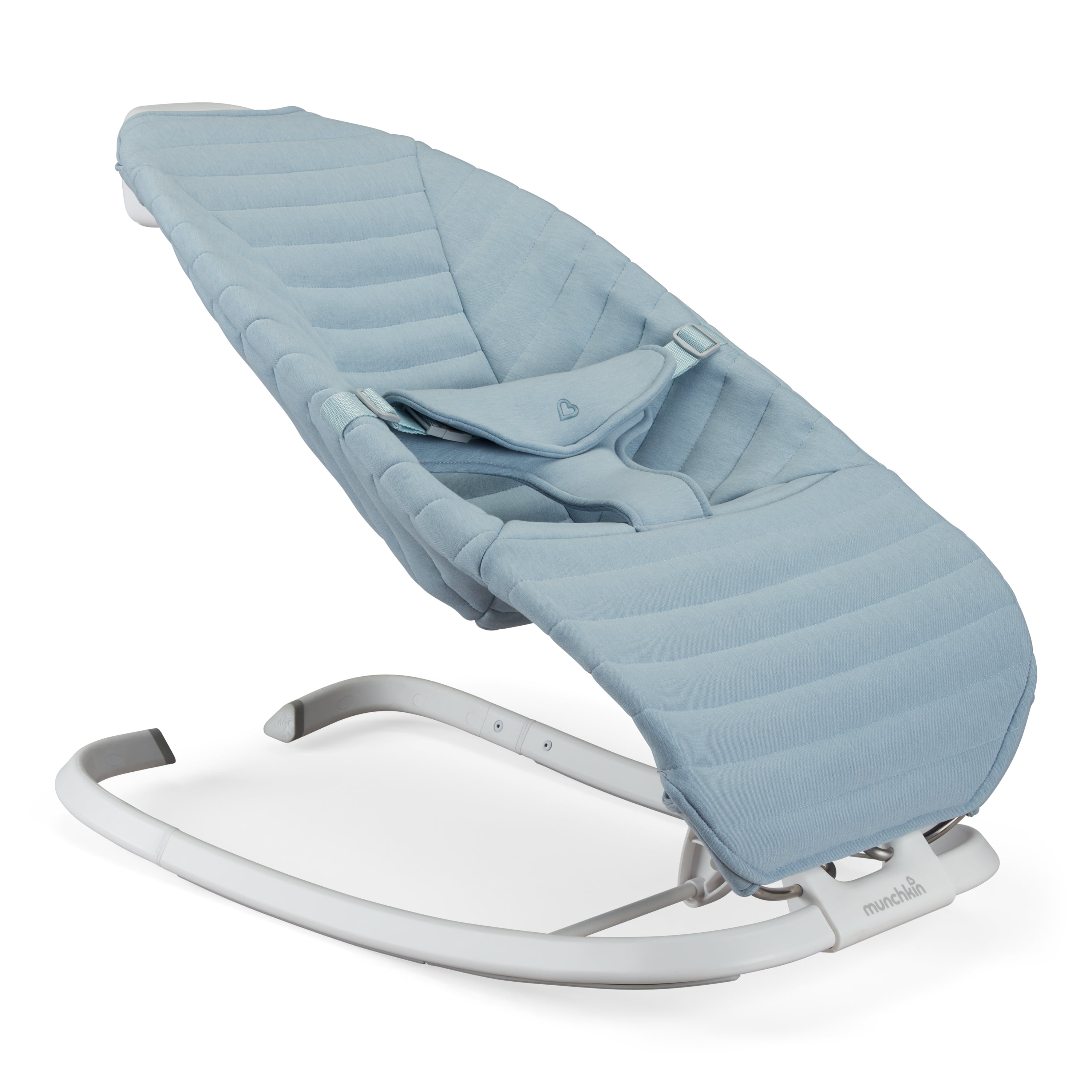 Munchkin® Premium Seat Cover for Bouncer & Rocker, Soft, Machine Washable, Removable Fabric, Ice Blue