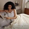 thumbnail image 5 of PHF 100% Cotton Waffle Weave Blanket, Lightweight Queen Washed Blanket for Bed Sofa Home Decor, Cannoli Cream, 90"x90", 5 of 8