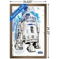 thumbnail image 3 of Star Wars: Original Trilogy - R2D2 Watercolor Wall Poster, 14.725" x 22.375", Framed, 3 of 3