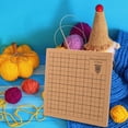 thumbnail image 3 of 1 Set of Wood Macrame Board Wood Board Grid Rope Knotting Board for Knotting Project with T Pins, 3 of 9