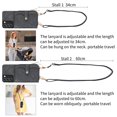 thumbnail image 4 of for Samsung Galaxy S22 Wallet Case, Crossbody Phone Purse with Card Holder for Women, Zipper PU Leather Carrying Cover Gift with Shoulder Strap Kickstand Anti-drop for S22 - Black, 4 of 10