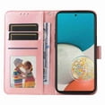 thumbnail image 5 of Mantto for Samsung Galaxy A53 5G Wallet Case,[Kickstand][Wrist Strap][Card Holder Slots] Flower Floral Embossed PU Leather Flip Cover for Galaxy A53 5G Case, Rosegold, 5 of 8