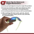 thumbnail image 6 of Unique Bargains 1 Pc Motorcycle Riding Goggles  PC Cycling Sunglasses Blue Lens Green Frame, 6 of 6