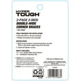 thumbnail image 3 of (2 pack) Hyper Tough 2 inch. x 2 inch. Double Wide Corner Brace, Steel, Zinc Plated (2 Pack), 3 of 10