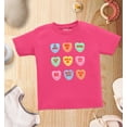 thumbnail image 4 of Shop4Ever Valentine's Day Candy Hearts Toddler's Cotton T-Shirt 4T Hot Pink, 4 of 6