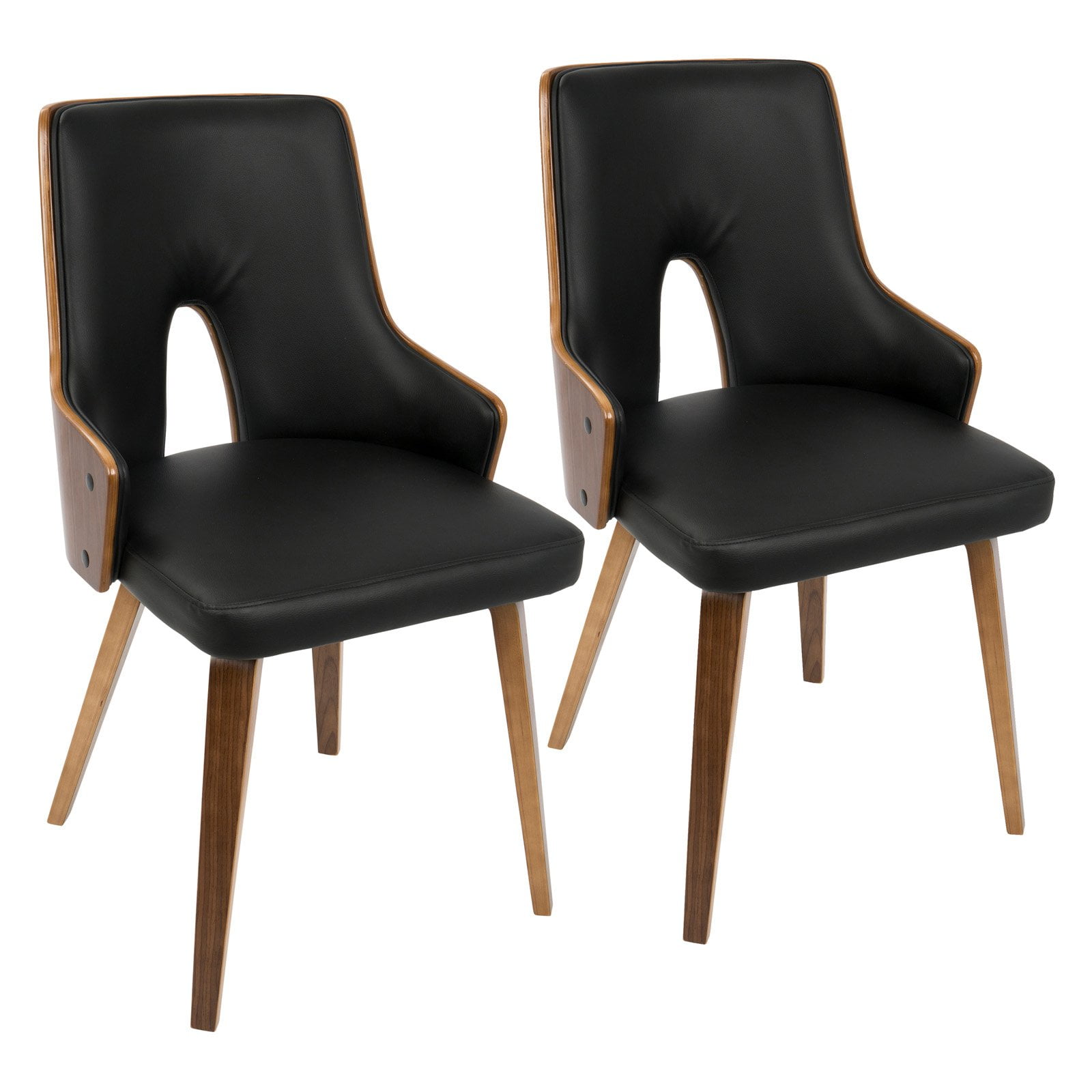 LumiSource Stella MidCentury Modern Dining Chair Set of 2