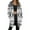 White, variant on Luwomo Womens Jackets Longline Christma Festive Animal Graphic Long Sleeve Hooded Drawstring Winter Cozy Lined Full Zip Outerwear Blouses Black,L