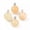 Beige, variant on 20pcs Round Gemstone Pendants Crystal Quartz Stone Ball Charms 4x10.5x10.5mm-Green Banded Agate