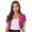 Hot Pink, variant on Women's Shiny Sequin Jacket Open Front Short Sleeve Glitter Cropped Blazer Bolero Shrug Silver One Size