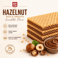 thumbnail image 3 of NORIYON Citirgi Hazelnut Wafer 400g - European Style Wafer Cookies - Imported Snack- Vegan Friendly, 3 of 13