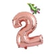 thumbnail image 1 of Globo con Número de helio de lámina de oro 32 pulgadas con globo de 9 pulgadas Yotijar Accesorios para fotografía Suministros para fiestas Número 2 Globos Numerados, 1 of 6
