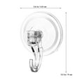 thumbnail image 3 of Miangastore Clear Suction Cup Hooks for Home Use No Drilling Required Versatile Kitchenware PET Material 4pcs, 3 of 8