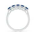 thumbnail image 2 of Angara Natural 1.3 Ct. Blue Sapphire Non Eternity Wedding Band in 14K White Gold for Women (Ring Size: 3), 2 of 10