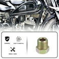 thumbnail image 2 of 10pcs Motorcycle Brake Line Tube Fittings 1/2" x 20 UNF for 1/4" Hydraulic Brake Lines Union Durable, 2 of 6