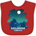 thumbnail image 3 of Inktastic Smoky Mountains Gatlinburg Tennessee with Bear Boys or Girls Baby Bib, 3 of 4
