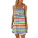 thumbnail image 1 of Vestido de Verano para las Mujeres Impreso sin Mangas Cuello Redondo, Suelto de Rodilla de Longitud Vestido Casual para la Primavera, 1 of 5