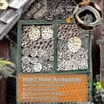 thumbnail image 3 of Insect Hotel, 300pcs 4-6mm Wheat Drinking Straws Nesting Sleeves Nesting Tubes Natural Wheat Straw Insect House Garden Shelter [iy, 3 of 5
