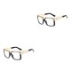 thumbnail image 1 of Sonducket Gafas de sol Marco cuadrado Gafas Visión clara Ojos Suministros Retro Alta definición Equipo al aire libre Gafas Negro Blanco Blanco negro 2piezas Sonducket CBP321246, 1 of 6