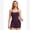 Deep Purple, variant on IBTOM CASTLE 2 Pieces Workout Sets for Women, Cross Back Tank Top Matching High Waist Biker Shorts, Gym Yoga Pilates Outfits S Yellow